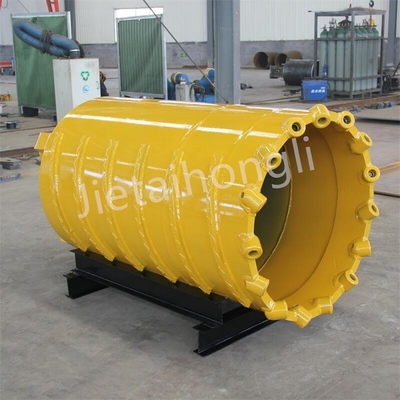 OD800mm κάδος βαρελιών πυρήνων βράχου με τα δόντια σφαιρών για το σκληρό έδαφος